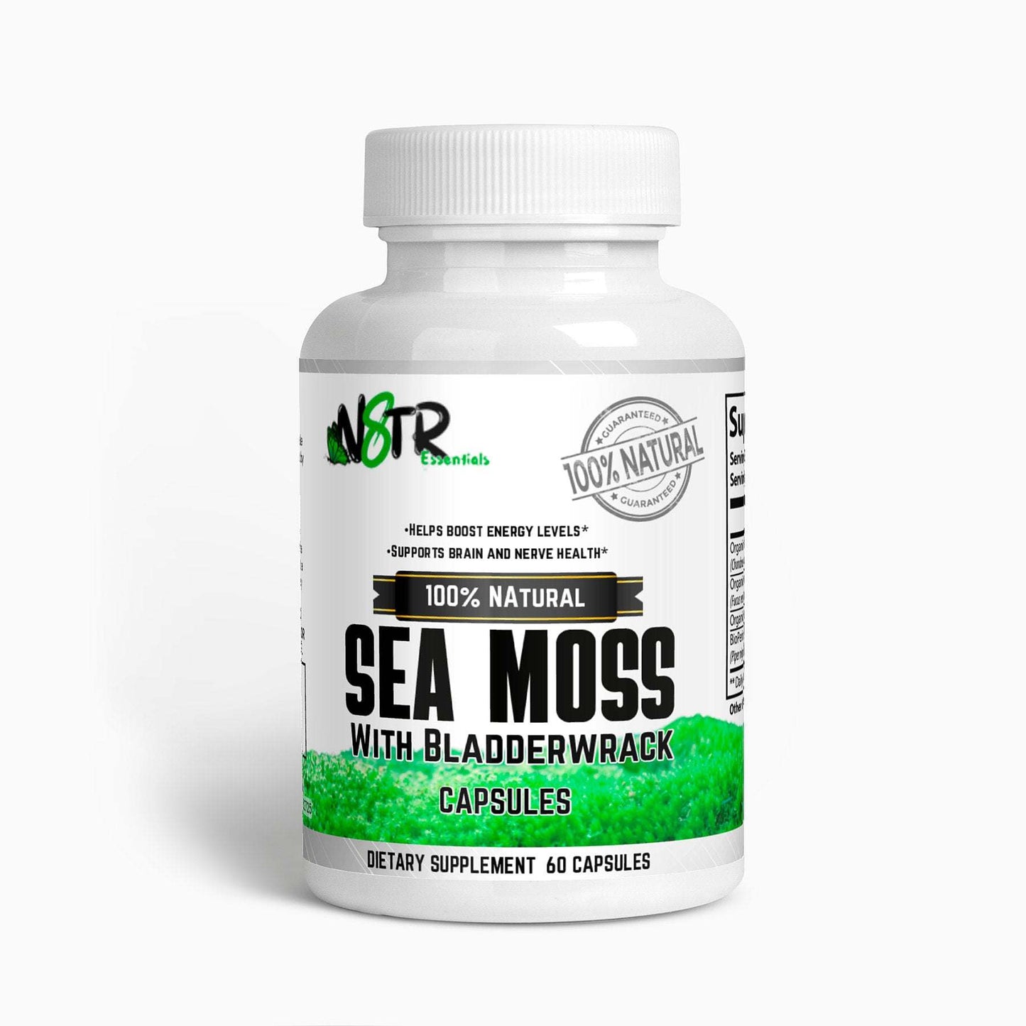 N8tr Essentials Organic Sea Moss - Pure and Nutrient-Rich Superfood - Expressly Marketplace