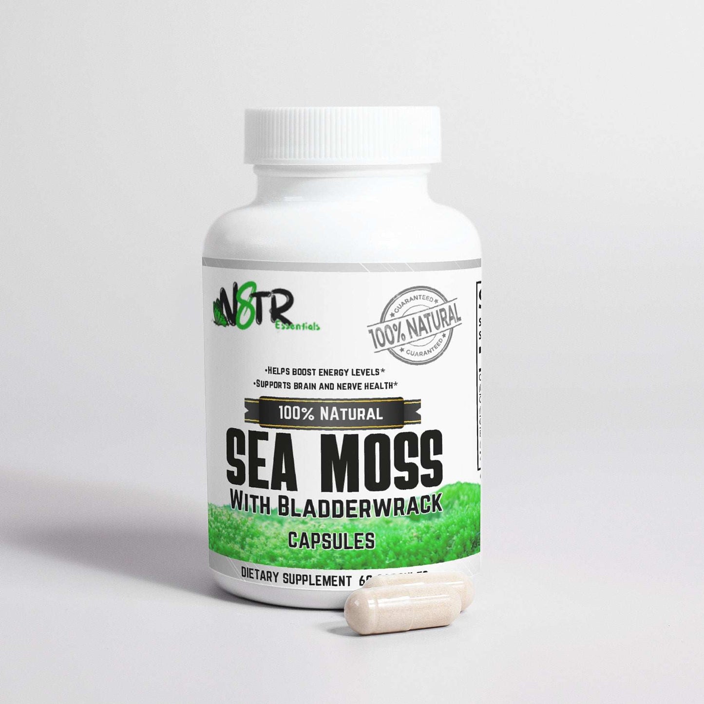 N8tr Essentials Organic Sea Moss - Pure and Nutrient-Rich Superfood - Expressly Marketplace