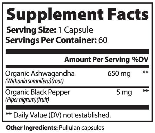 Organic Ashwagandha Capsules - Expressly Marketplace