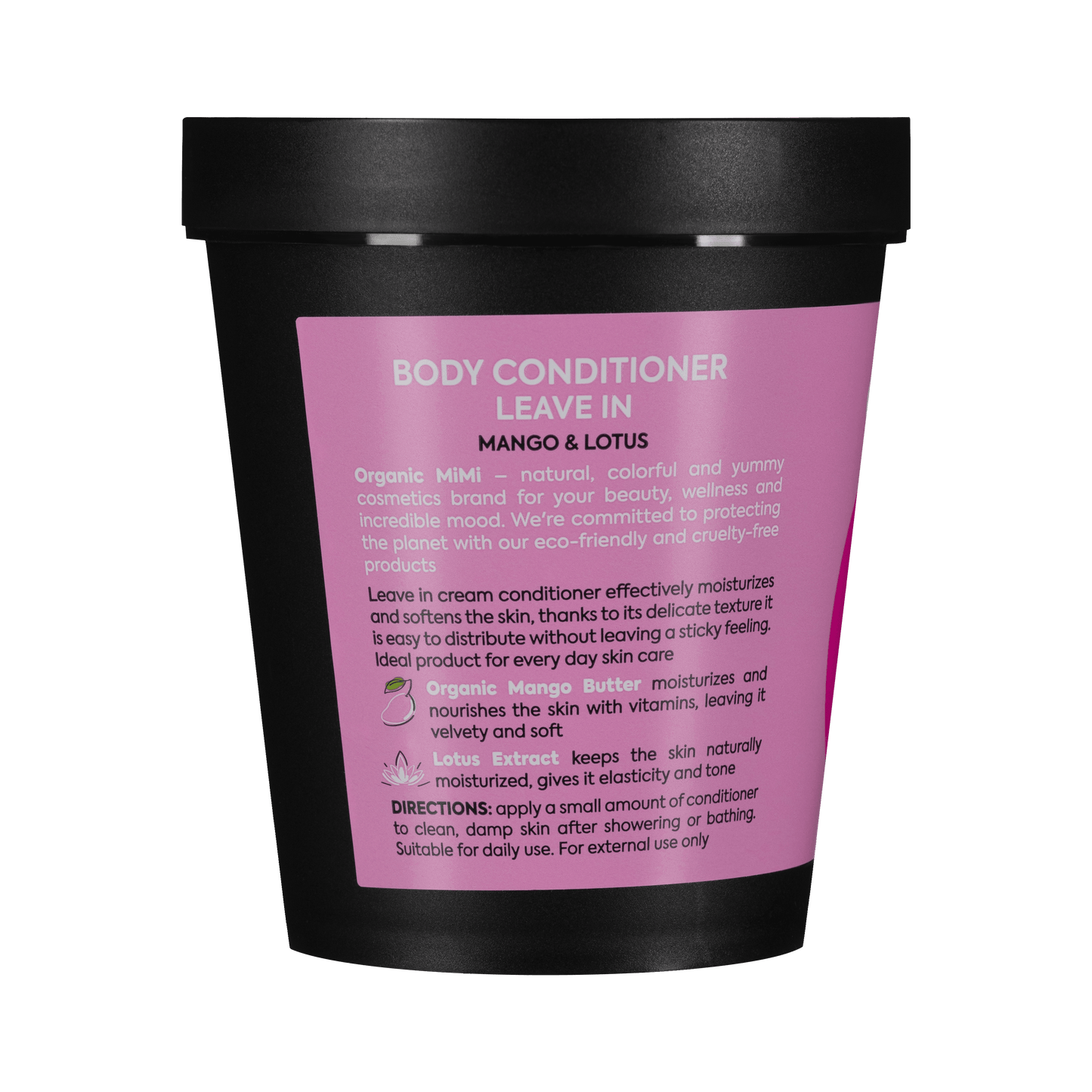 Organic Mimi, Body Conditioner Leave In Mango & Lotus, 200 ml