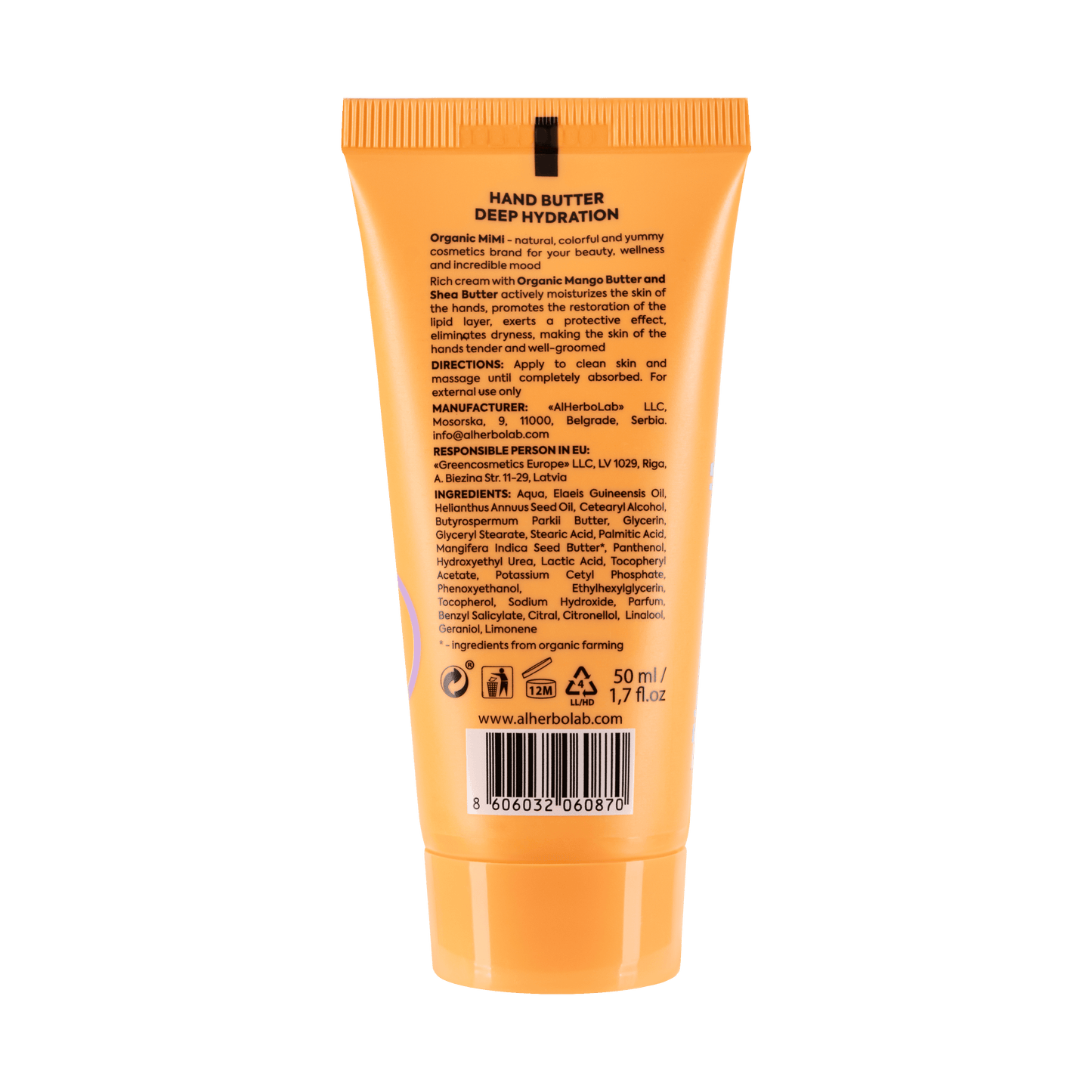 Organic Mimi, Hand Butter Deep Hydration, 50 ml