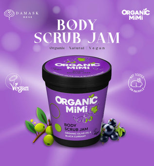 Organic Mimi, Body Scrub Jam Olive & Black Currant, 250 g