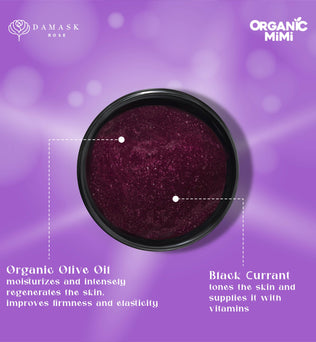 Organic Mimi, Body Scrub Jam Olive & Black Currant, 250 g
