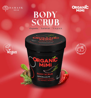 Organic Mimi, Body Scrub Anticellulite Red Pepper & Rosemary, 250 g