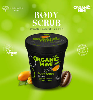 Organic Mimi, Body Scrub Lifting Mango & Coffee, 250 g