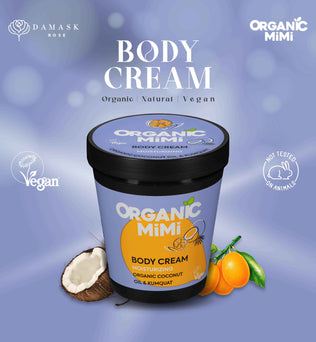 Organic Mimi, Body Cream Moisturizing Coconut & Kumquat, 200 ml