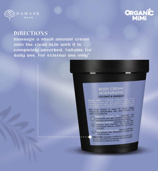 Organic Mimi, Body Cream Moisturizing Coconut & Kumquat, 200 ml