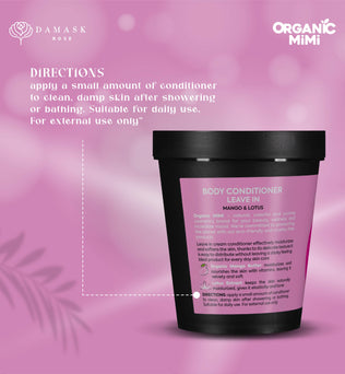 Organic Mimi, Body Conditioner Leave In Mango & Lotus, 200 ml