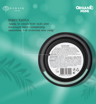 Organic Mimi, Foot Gel Cooling Mint & Chestnut, 50 ml