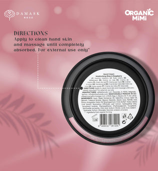 Organic Mimi, Hand Cream Moisturizing Shea & Raspberry, 50 ml