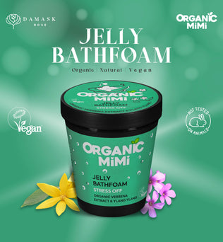 Organic Mimi, Jelly Bathfoam Stress Off Verbena & Ylang Ylang, 200 ml