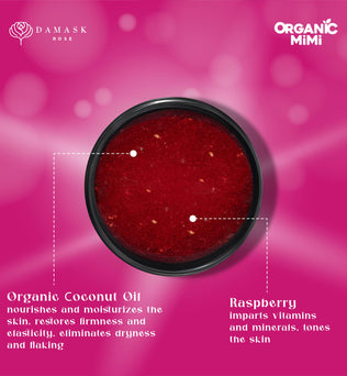 Organic Mimi, Body Scrub Jam Coconut & Raspberry, 250 g