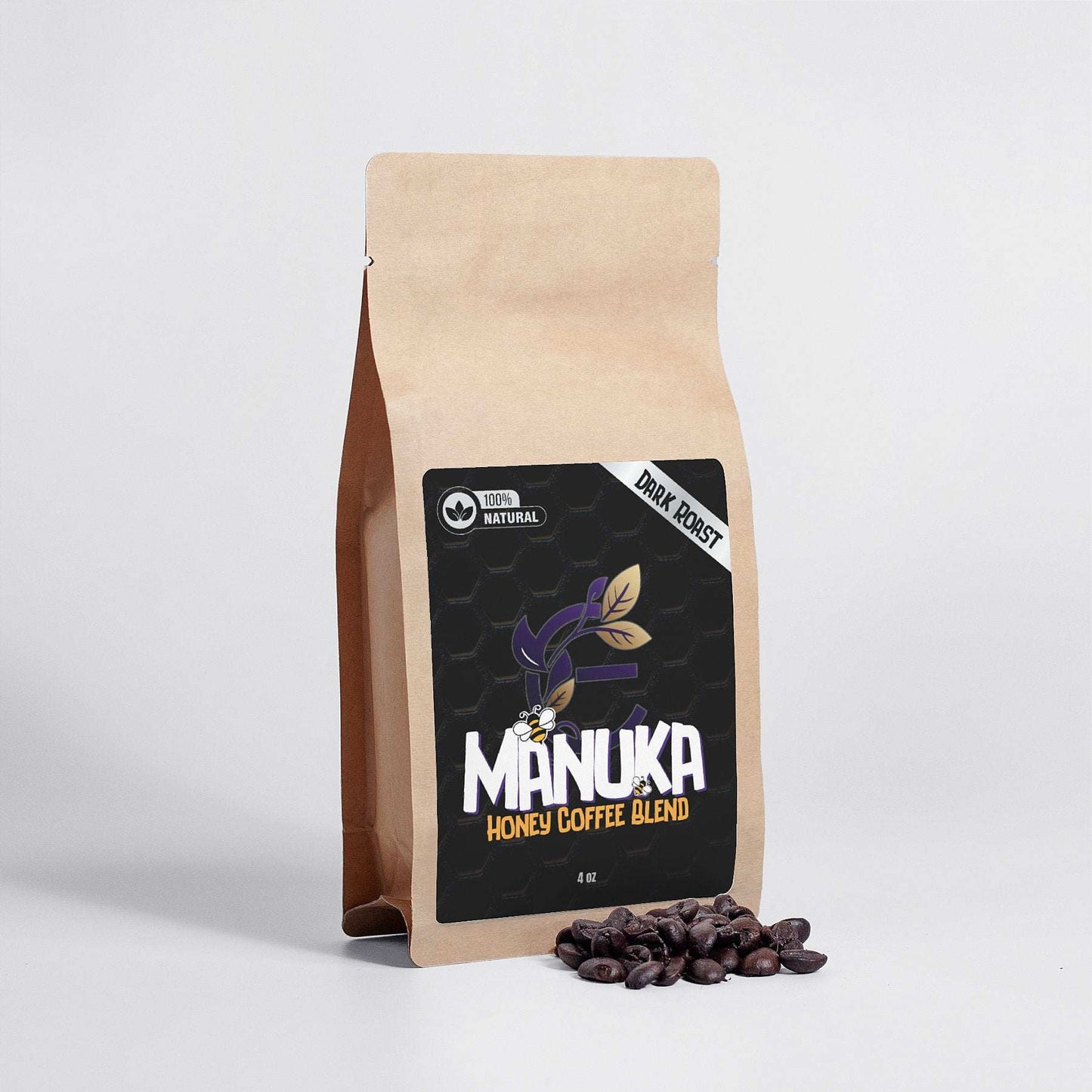 Expressly Manuka Honey Coffee 4oz- Natural Whole Bean Coffee - Expressly Marketplace