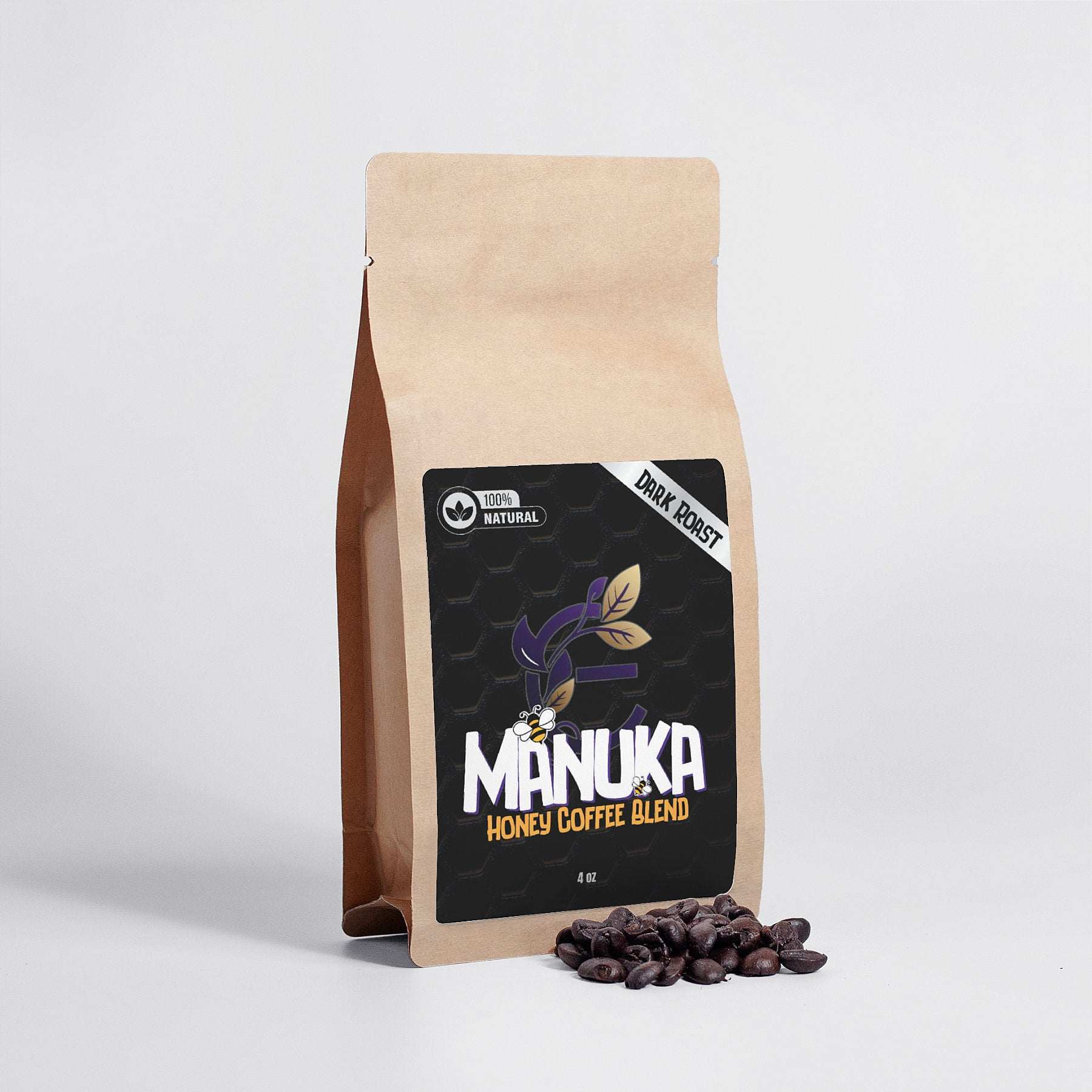Expressly Manuka Honey Coffee 4oz- Natural Whole Bean Coffee - Expressly Marketplace