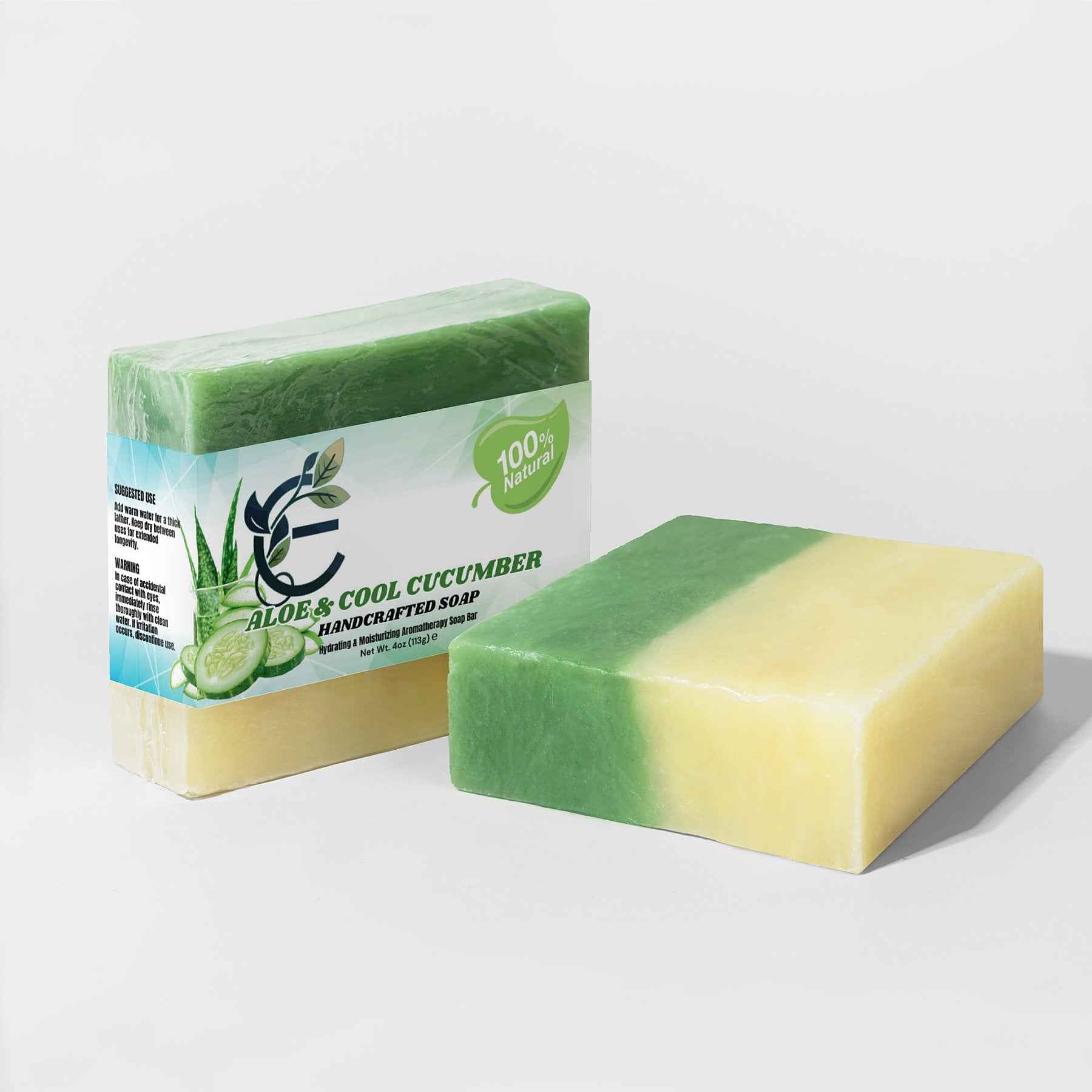 All Natural Aloe and Cucumber Soap