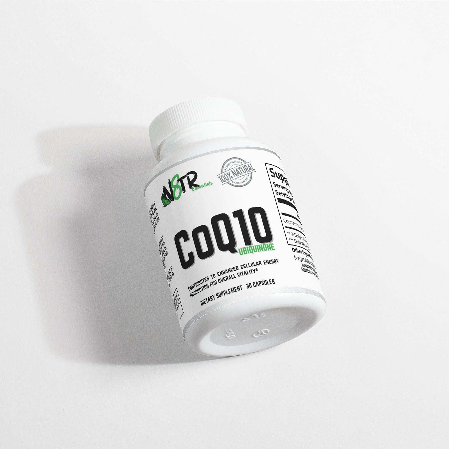 CoQ10 Ubiquinone Supplement by N8tr Essentials®