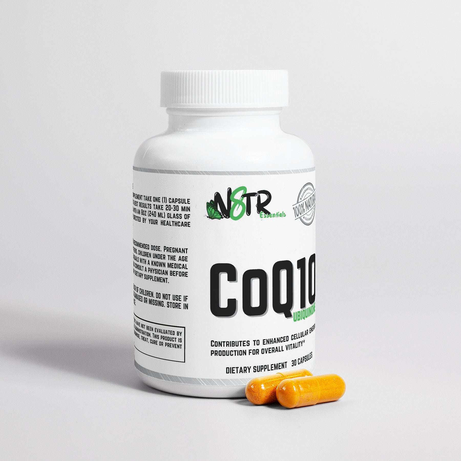 CoQ10 Ubiquinone Supplement by N8tr Essentials®