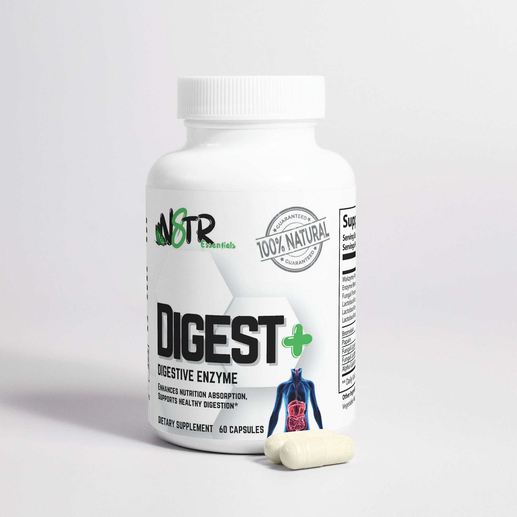 Digest+ Digestive Enzyme By N8tr Essentials - Expressly Marketplace