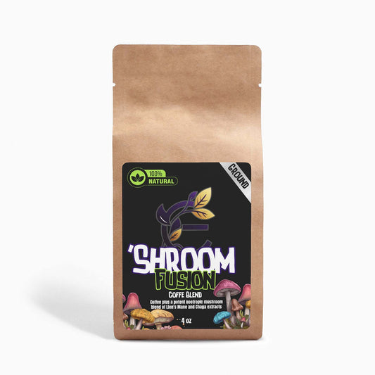 Shroom- Organic Mushroom Coffee Fusion- Lion’s Mane & Chaga 4oz - Expressly Marketplace