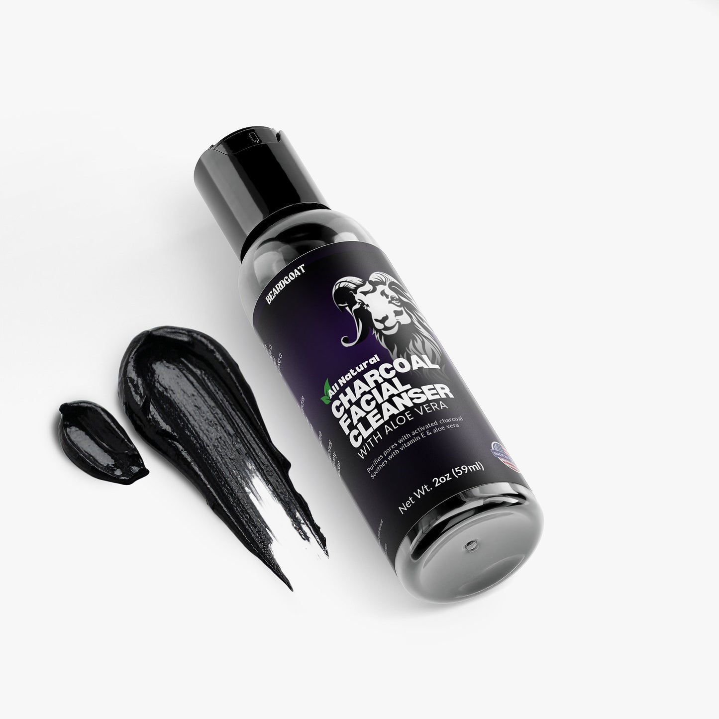BEARDGOAT® Charcoal Facial Cleanser for Deep Cleansing and Skin Revitalization