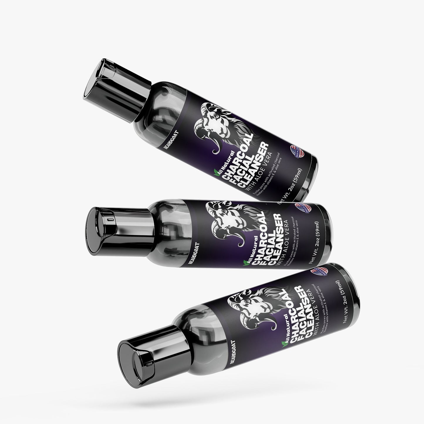 BEARDGOAT® Charcoal Facial Cleanser for Deep Cleansing and Skin Revitalization