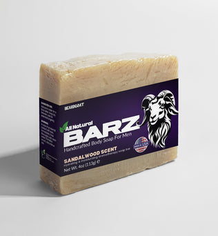 BEARDGOAT® BARZ Sandalwood SOAP BAR - Nourishing Beard and Skin Care