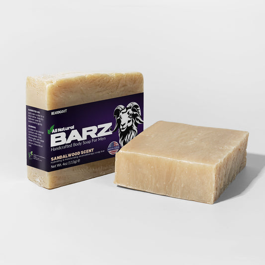 BEARDGOAT® BARZ Sandalwood SOAP BAR - Nourishing Beard and Skin Care