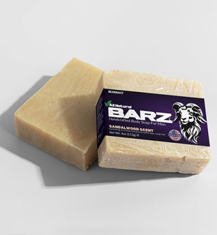 BEARDGOAT® BARZ Sandalwood SOAP BAR - Nourishing Beard and Skin Care