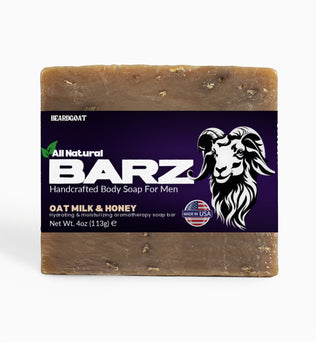BEARDGOAT® Barz Oat Milk Honey Soap Bar