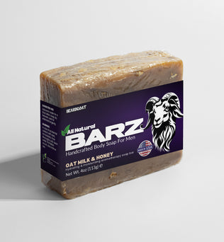 BEARDGOAT® Barz Oat Milk Honey Soap Bar