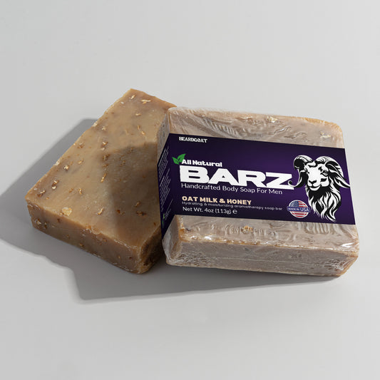 BEARDGOAT® Barz Oat Milk Honey Soap Bar