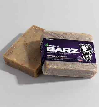 BEARDGOAT® Barz Oat Milk Honey Soap Bar