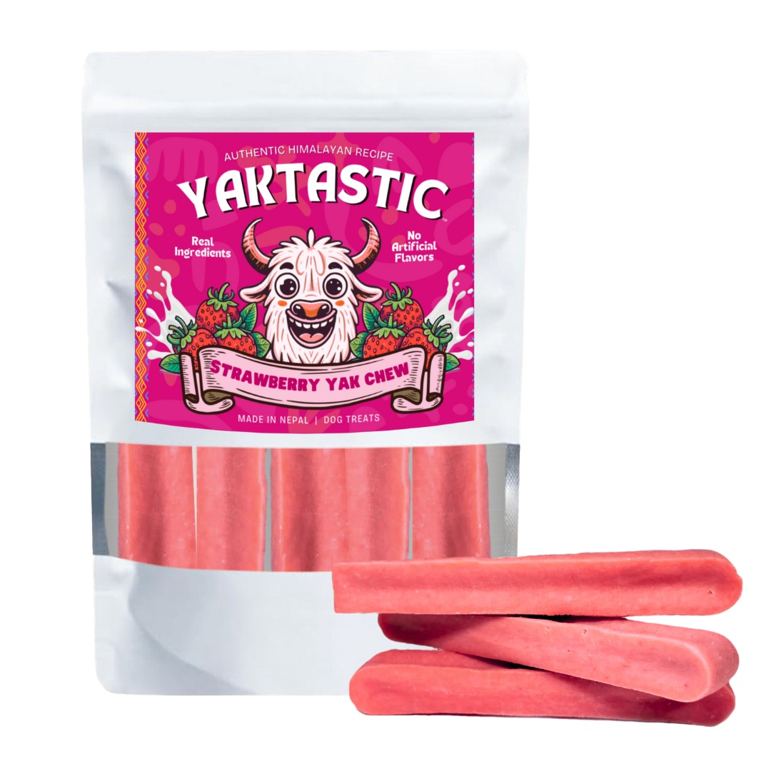 Strawberry Yak Chews