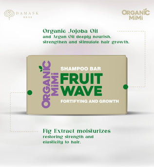 ORGANIC MIMI, FRUIT WAVE FORTIFYING AND GROWTH SHAMPOO BAR, 50 g