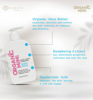 ORGANIC MIMI, BODY LOTION HYDRATING SWEET SHAKE, 300 ml