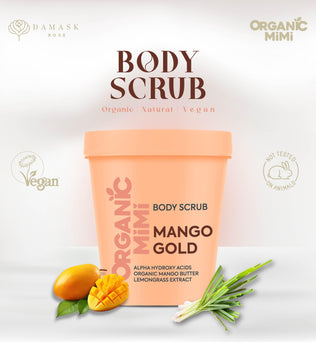 ORGANIC MIMI, BODY SCRUB MANGO GOLD, 250 g