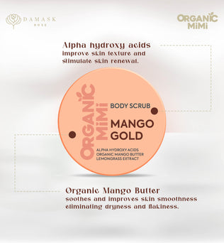 ORGANIC MIMI, BODY SCRUB MANGO GOLD, 250 g