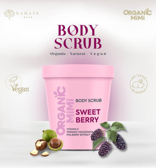 ORGANIC MIMI, BODY SCRUB SWEET BERRY, 250 g