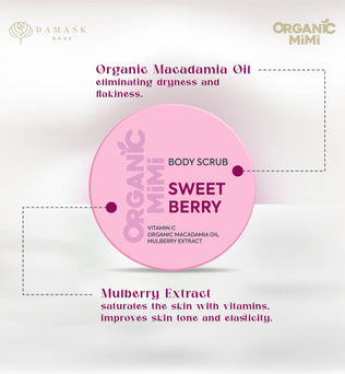 ORGANIC MIMI, BODY SCRUB SWEET BERRY, 250 g