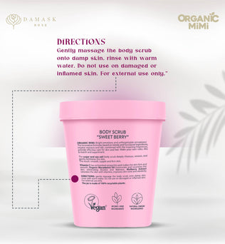 ORGANIC MIMI, BODY SCRUB SWEET BERRY, 250 g