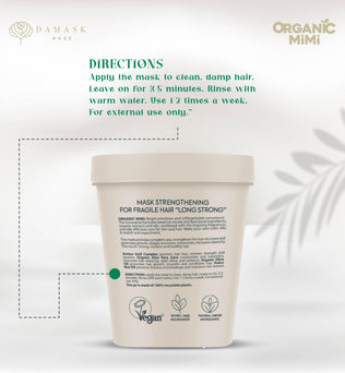 ORGANIC MIMI, HAIR MASK STRENGTHENING LONG STRONG, 200 ml