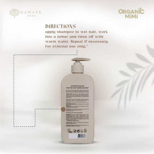 ORGANIC MIMI, SHAMPOO VOLUME SUPER BOOSTER, 400 ml