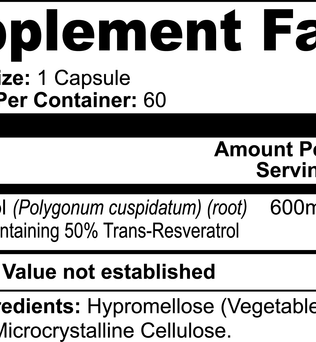 Resveratrol 50% 600mg - Expressly Marketplace