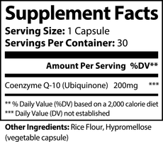 CoQ10 Ubiquinone Supplement by N8tr Essentials®