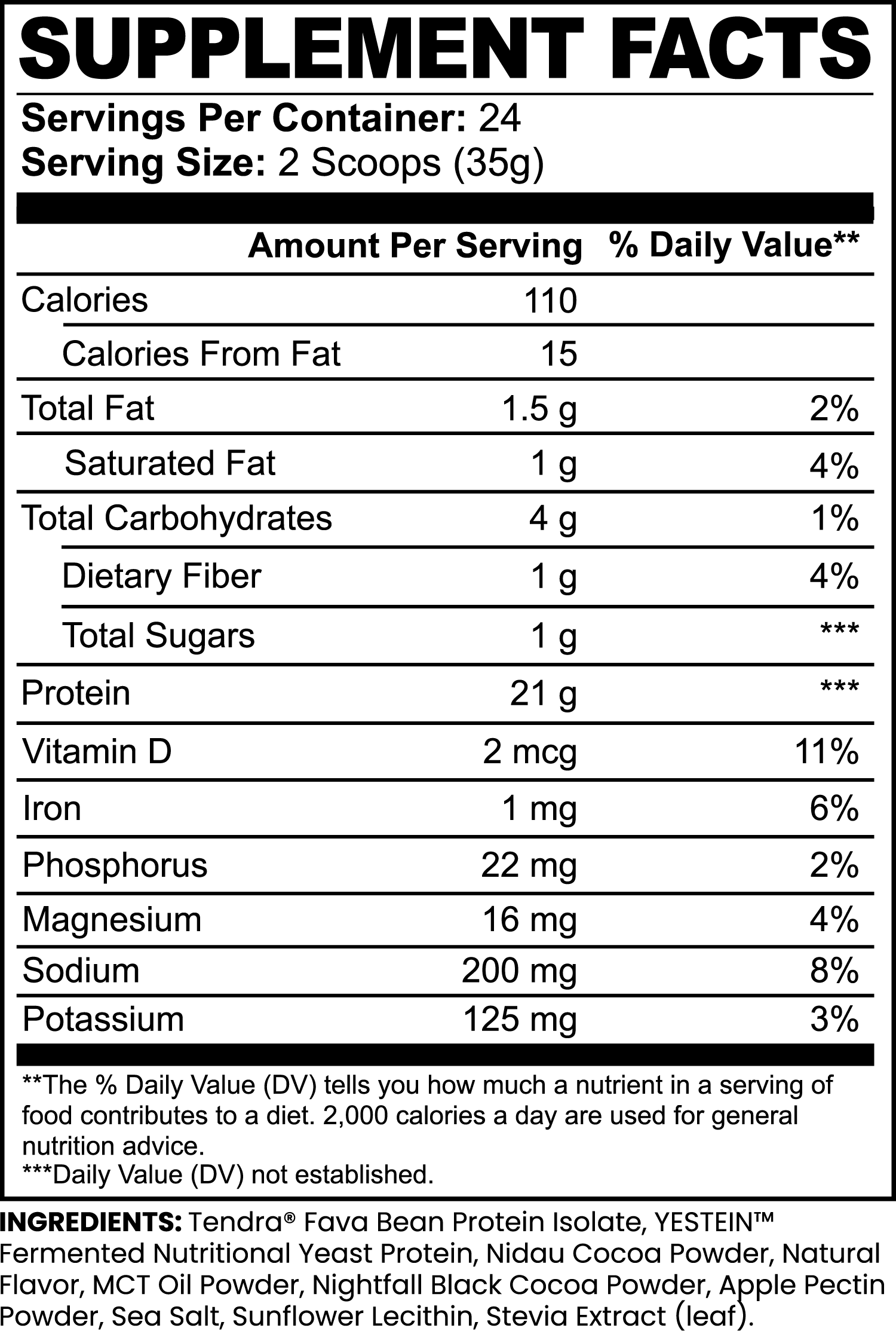 Plant Based Protein (Chocolate Cookie Shake)