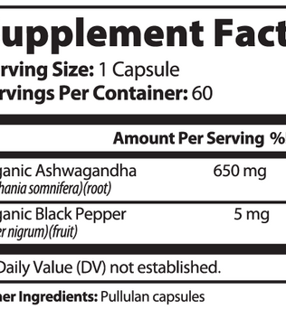 Organic Ashwagandha Capsules - Expressly Marketplace