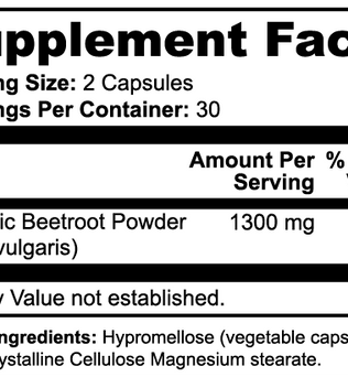 Beetroot Supplement - All Natural Energy Booster