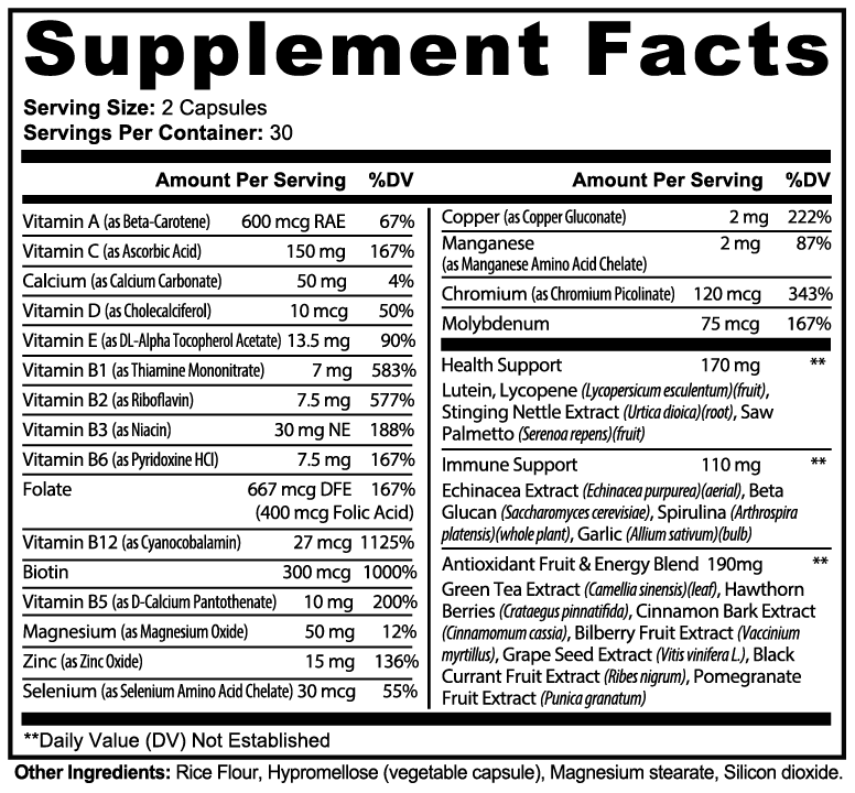 NutronIQ Multivitamin Complete Formula for Optimal Health - Expressly Marketplace
