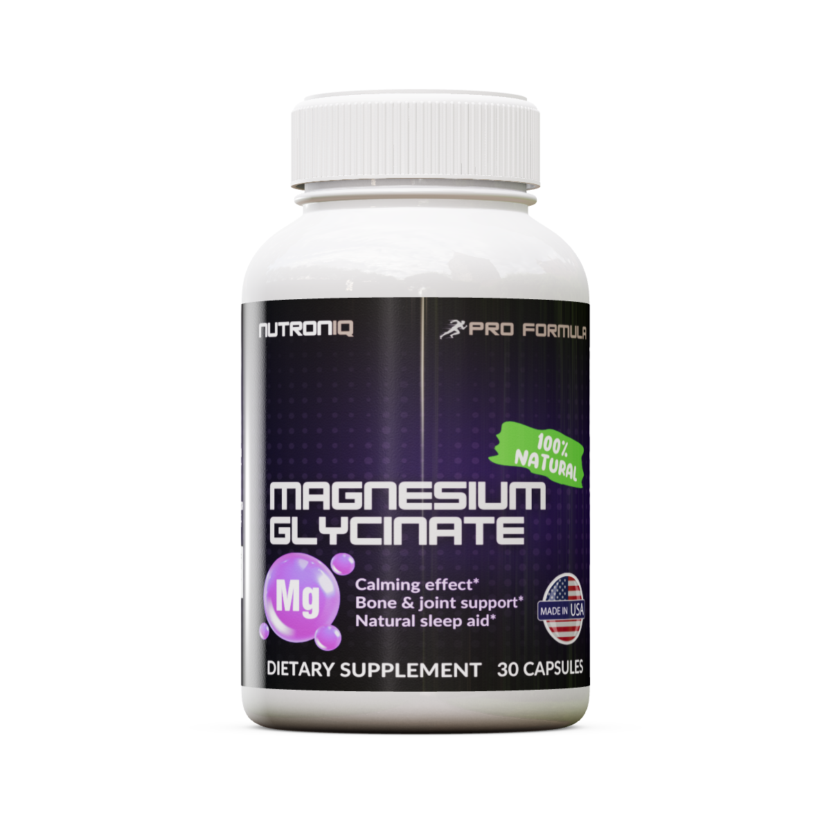 Magnesium Glycinate Supplement for Enhanced Relaxation and Sleep Support