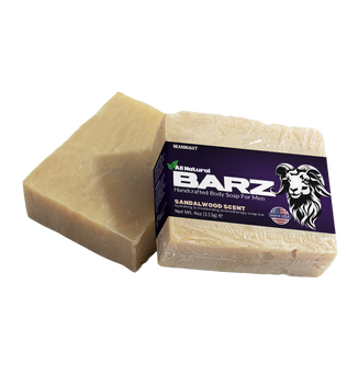BEARDGOAT® BARZ Sandalwood SOAP BAR - Nourishing Beard and Skin Care